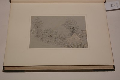 Lot 549 - A 19th Century album of watercolours and drawings.