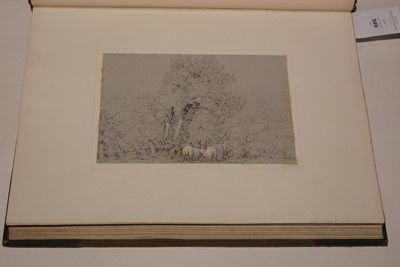 Lot 549 - A 19th Century album of watercolours and drawings.