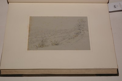 Lot 549 - A 19th Century album of watercolours and drawings.