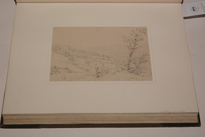 Lot 549 - A 19th Century album of watercolours and drawings.