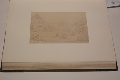 Lot 549 - A 19th Century album of watercolours and drawings.