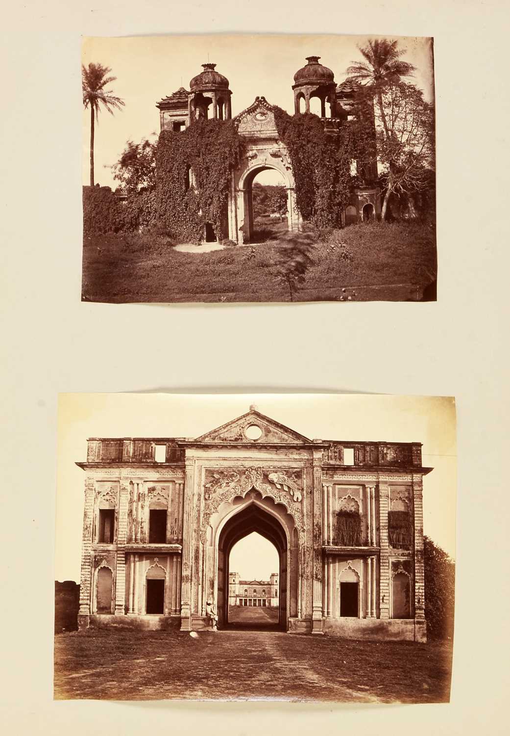 Lot 550 - A 19th Century album of photographs, watercolours and drawings.