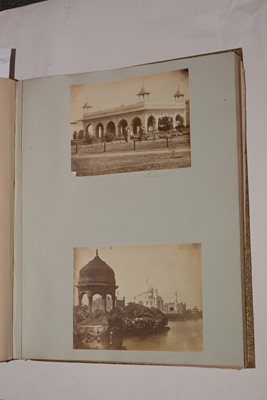 Lot 550 - A 19th Century album of photographs, watercolours and drawings.