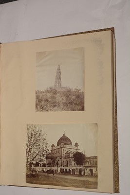 Lot 550 - A 19th Century album of photographs, watercolours and drawings.