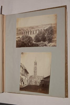 Lot 550 - A 19th Century album of photographs, watercolours and drawings.
