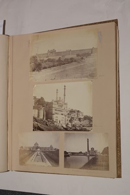Lot 550 - A 19th Century album of photographs, watercolours and drawings.