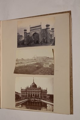 Lot 550 - A 19th Century album of photographs, watercolours and drawings.