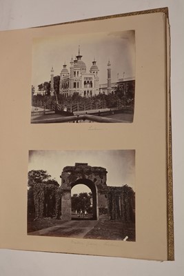 Lot 550 - A 19th Century album of photographs, watercolours and drawings.