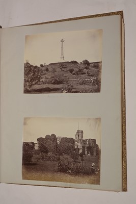 Lot 550 - A 19th Century album of photographs, watercolours and drawings.
