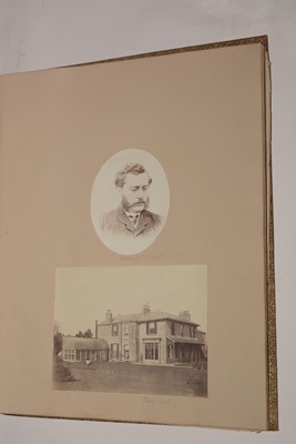 Lot 550 - A 19th Century album of photographs, watercolours and drawings.