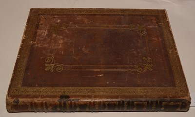 Lot 550 - A 19th Century album of photographs, watercolours and drawings.