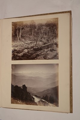 Lot 550 - A 19th Century album of photographs, watercolours and drawings.