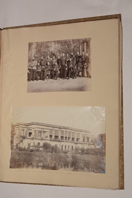 Lot 550 - A 19th Century album of photographs, watercolours and drawings.