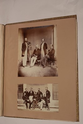 Lot 550 - A 19th Century album of photographs, watercolours and drawings.