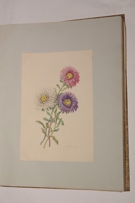 Lot 550 - A 19th Century album of photographs, watercolours and drawings.