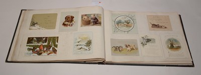Lot 551 - Two albums of Victorian postcards.