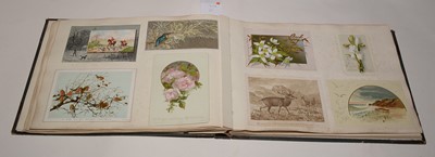 Lot 551 - Two albums of Victorian postcards.