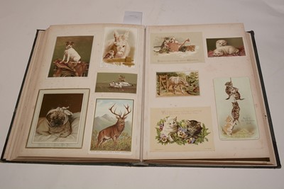 Lot 551 - Two albums of Victorian postcards.