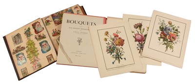 Lot 552 - An album of lincrusta; and a folio of flower prints.