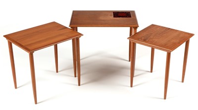 Lot 1214 - A Danish Teak nest of tables