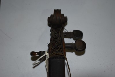 Lot 700 - Continental Violin, bow signed Le Blanc and a mandolin