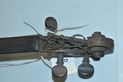 Lot 700 - Continental Violin, bow signed Le Blanc and a mandolin