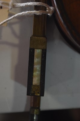 Lot 700 - Continental Violin, bow signed Le Blanc and a mandolin