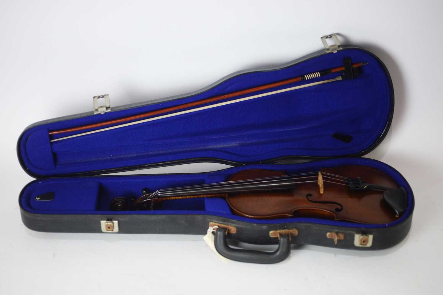 Lot 721 - German Violin and bow cased