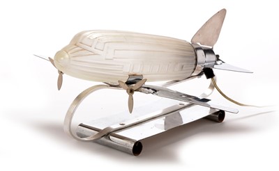 Lot 1154 - Violetta art deco plane lamp