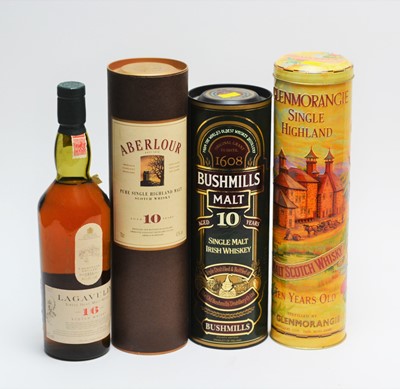Lot 403 - 72332 Lagavulin 16 Year Old Malt; and other bottles of malt whisky