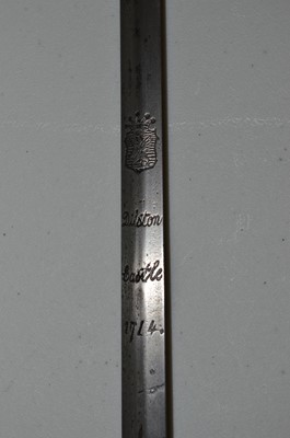 Lot 1003 - 18th Century rapier blade