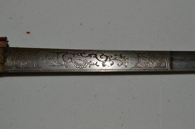 Lot 1003 - 18th Century rapier blade