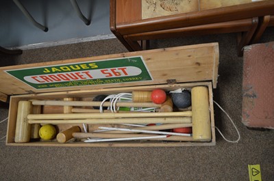 Lot 421 - Cased Jaques croquet set