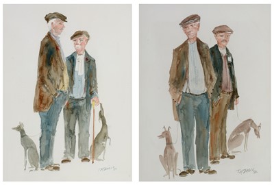 Lot 1387 - Terence "Terry" McArdle - watercolours.