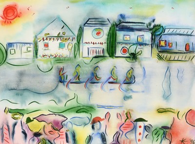 Lot 578 - * K* - watercolour.