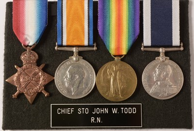 Lot 28 - Royal Navy Long Service and Good Conduct group