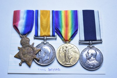 Lot 124 - Royal Navy Long Service and Good Conduct group,...