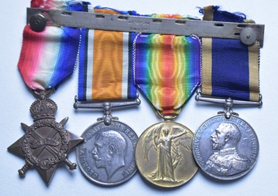 Lot 132 - Royal Navy Long Service and Good Conduct group,...