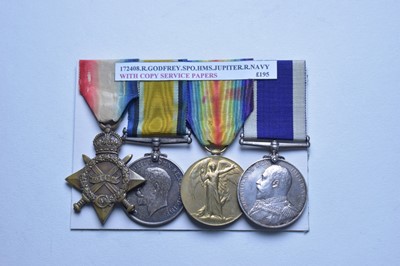 Lot 143 - Royal Navy Long Service and Good Conduct group