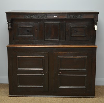 Lot 465 - Late 19th / early 20th Century oak buffet