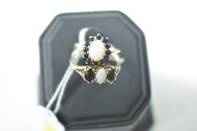 Lot 18 - Two opal rings