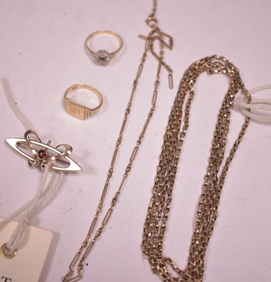 Lot 47 - Gold jewellery
