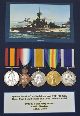 Lot 192 - Royal Navy Long Service Good Conduct group