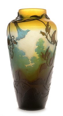 Lot 650 - Galle cameo glass vase