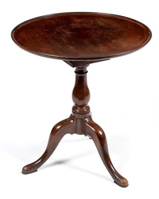 Lot 772 - Victorian mahogany birdcage action tripod table