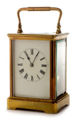 Lot 662 - Early 20th Century brass cased carriage clock