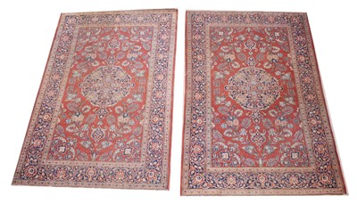 Lot 530 - Pair of Kirman rugs