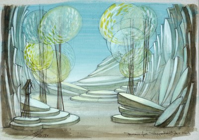 Lot 1378 - Eric Briars - watercolour.