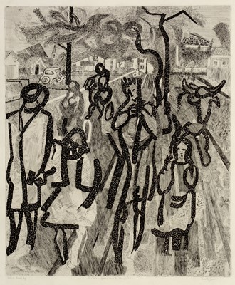 Lot 1314 - Anthony Gross - etching.