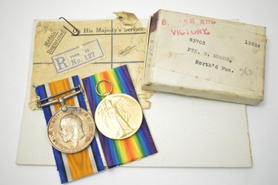 Lot 267 - First World War pair
